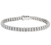 Epiphany Platinum Clad Diamonique 8" Bracelet